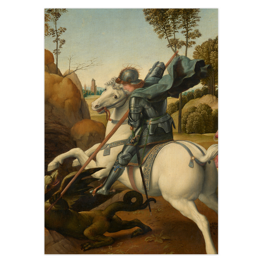 St. George and the Dragon - Catholic Card