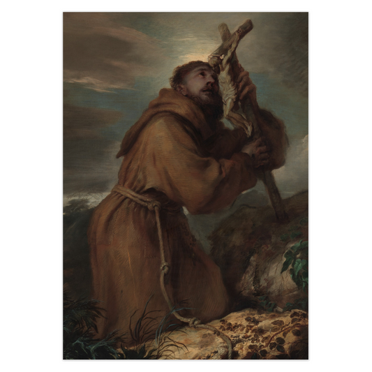 Saint Francis in Ecstasy - Catholic Card